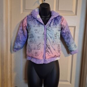 Disney frozen 2 reversible coat size 5